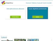 Tablet Screenshot of fotoprint.ee
